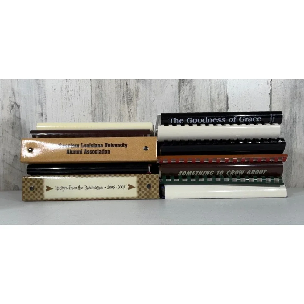 Louisiana Cookbook Lot 12 Comb Spiral Bound Church Community‎ Organization 2000s